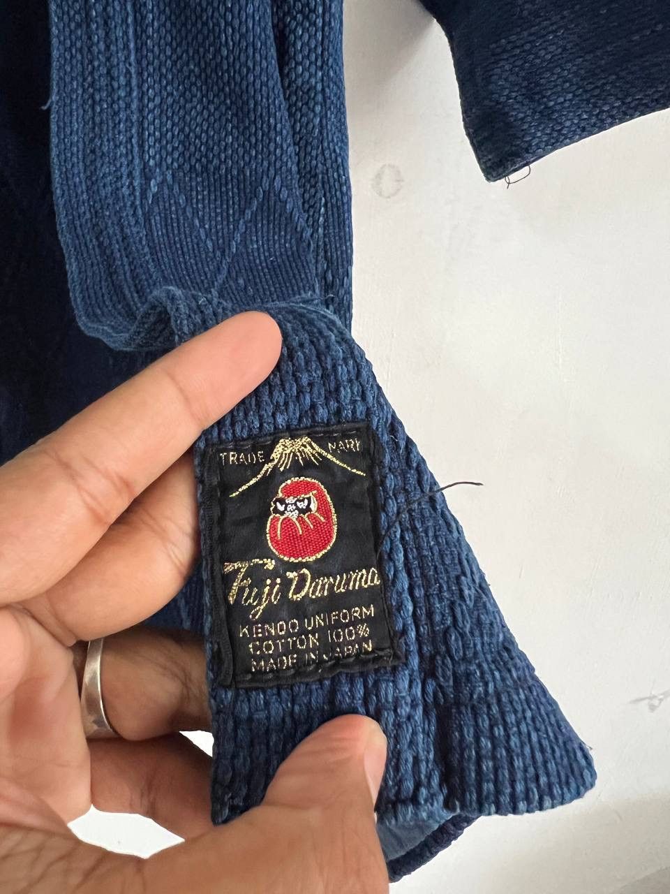 Vintage Vintage Kendo Boro Fuji Daruma Dyed Kimono Jacket Size US L / EU 52-54 / 3 - 18 Thumbnail