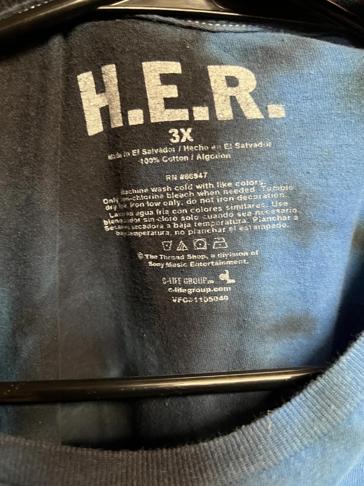 Designer H.E.R. Tour T-shirt Tie-Dye Shirt When we goin' slide? 3XL Size US XXL / EU 58 / 5 - 3 Thumbnail