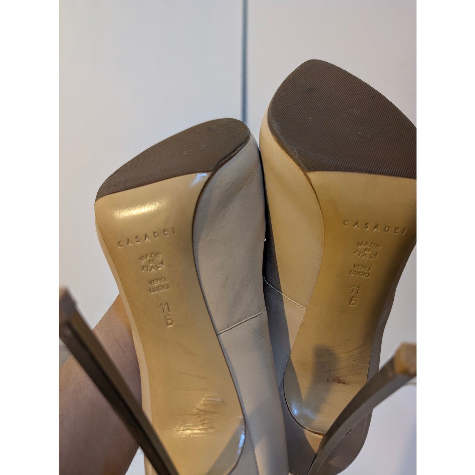 Casadei Casadei Blade Brown Tan Nude High Heels Size 11 Euro 41 Size US 11 / IT 41 - 7 Thumbnail