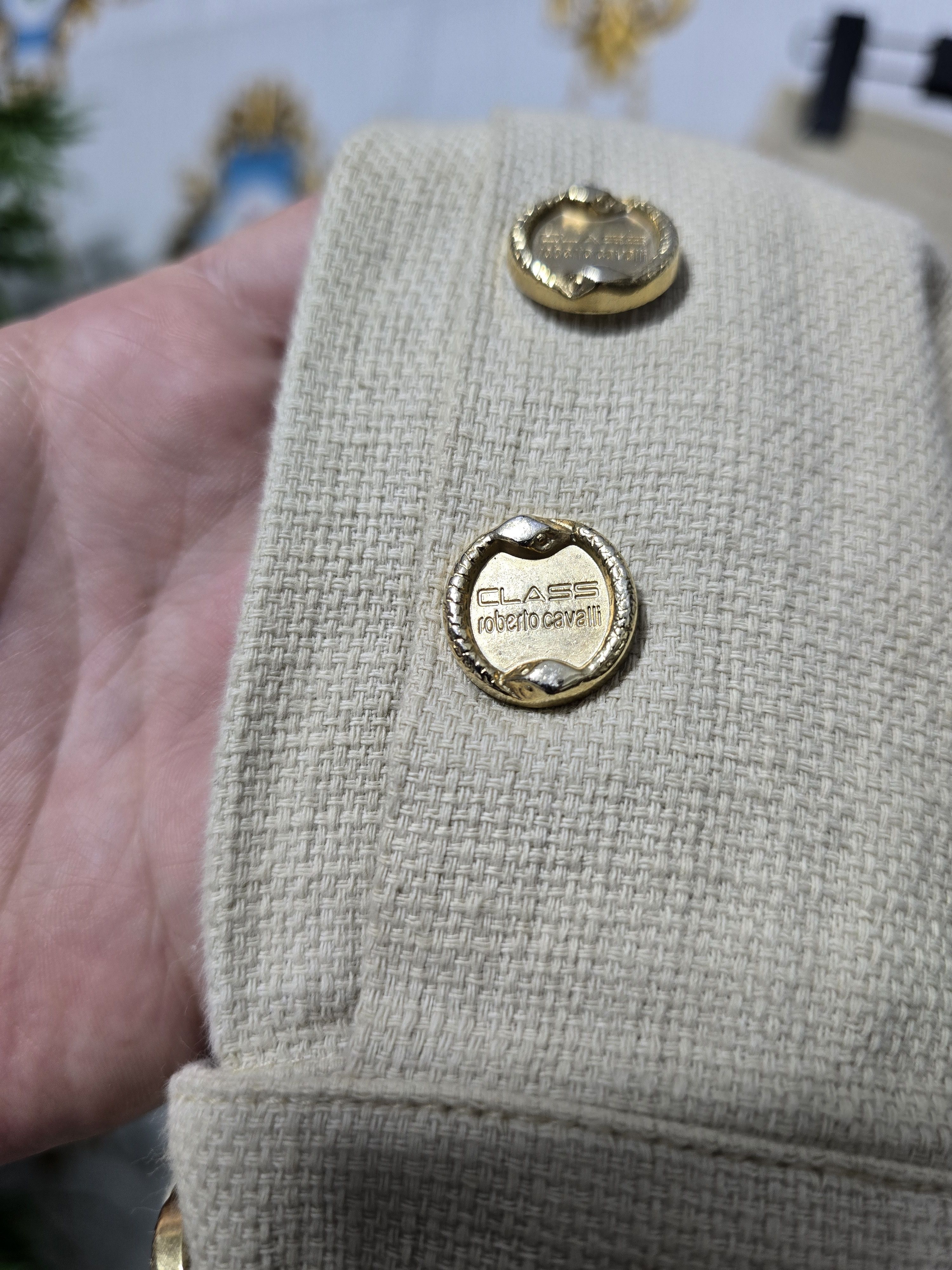 Roberto Cavalli Class Roberto Cavalli trousers,gold-tone buttons.VINTAGE Size 27" / US 4 / IT 40 - 6 Thumbnail