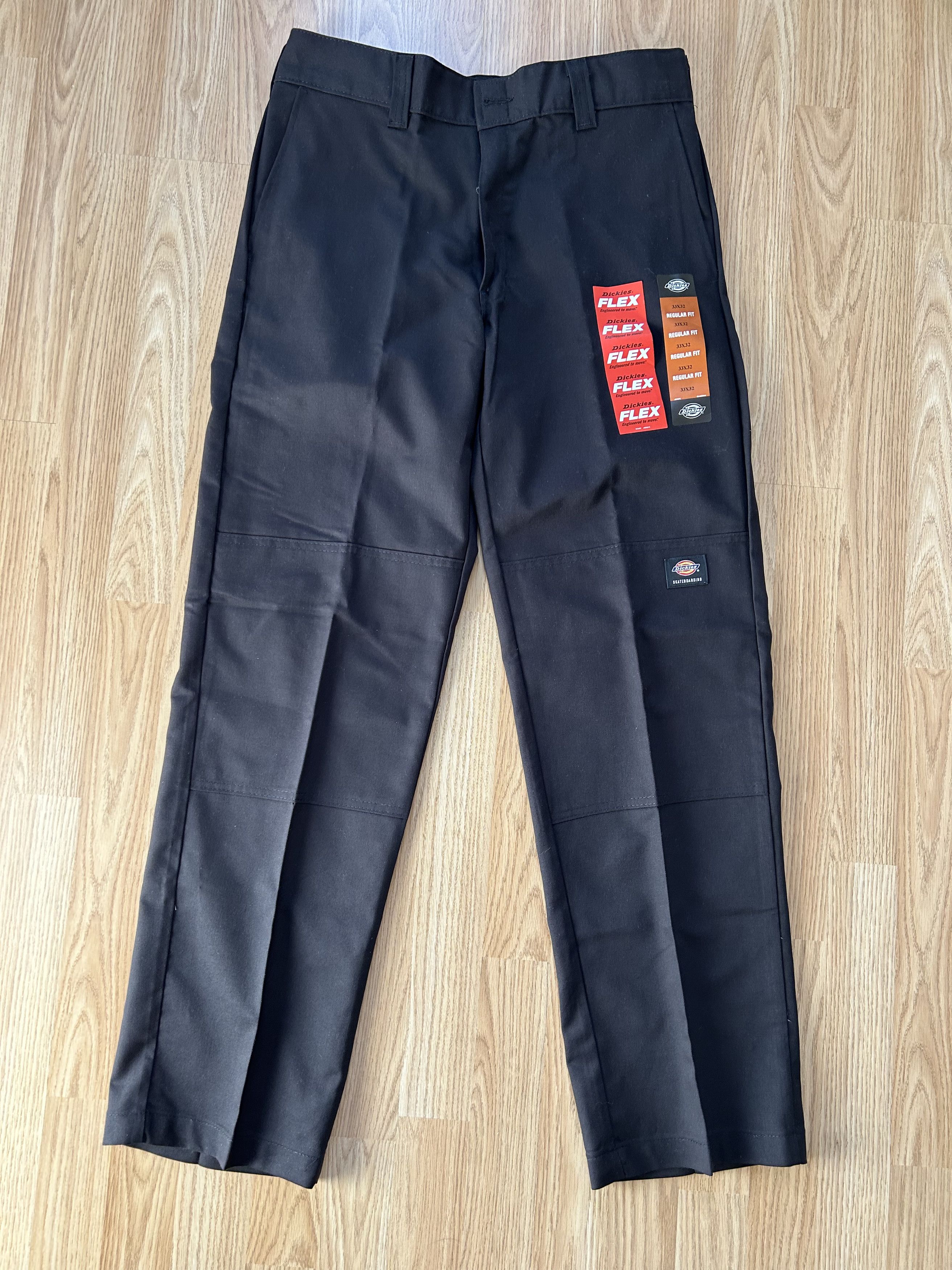 Dickies × Vintage Dickies Vintage Pleated Double Knee Pants - Black Size US 33 - 2 Thumbnail