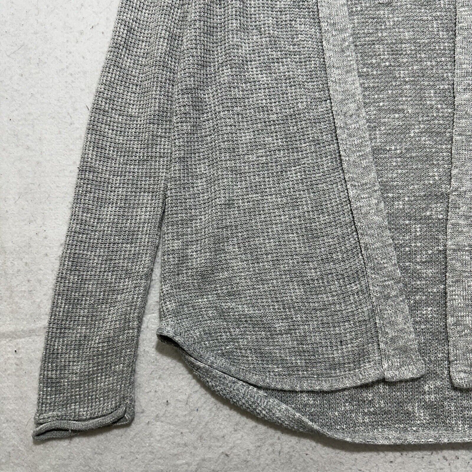 American Eagle Outfitters American Eagle XXS Open Front Waffle Cardigan Sweater Gray Size XXS / US 00 / IT 34 - 6 Thumbnail