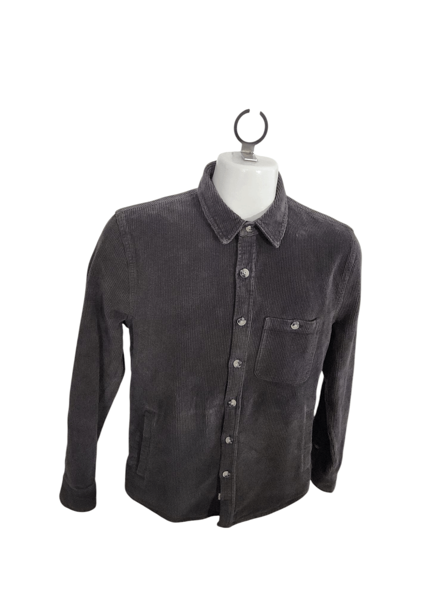 Marine Layer MARINE LAYER Broken In Corduroy Overshirt Faded Black Small Size US S / EU 44-46 / 1 - 4 Thumbnail