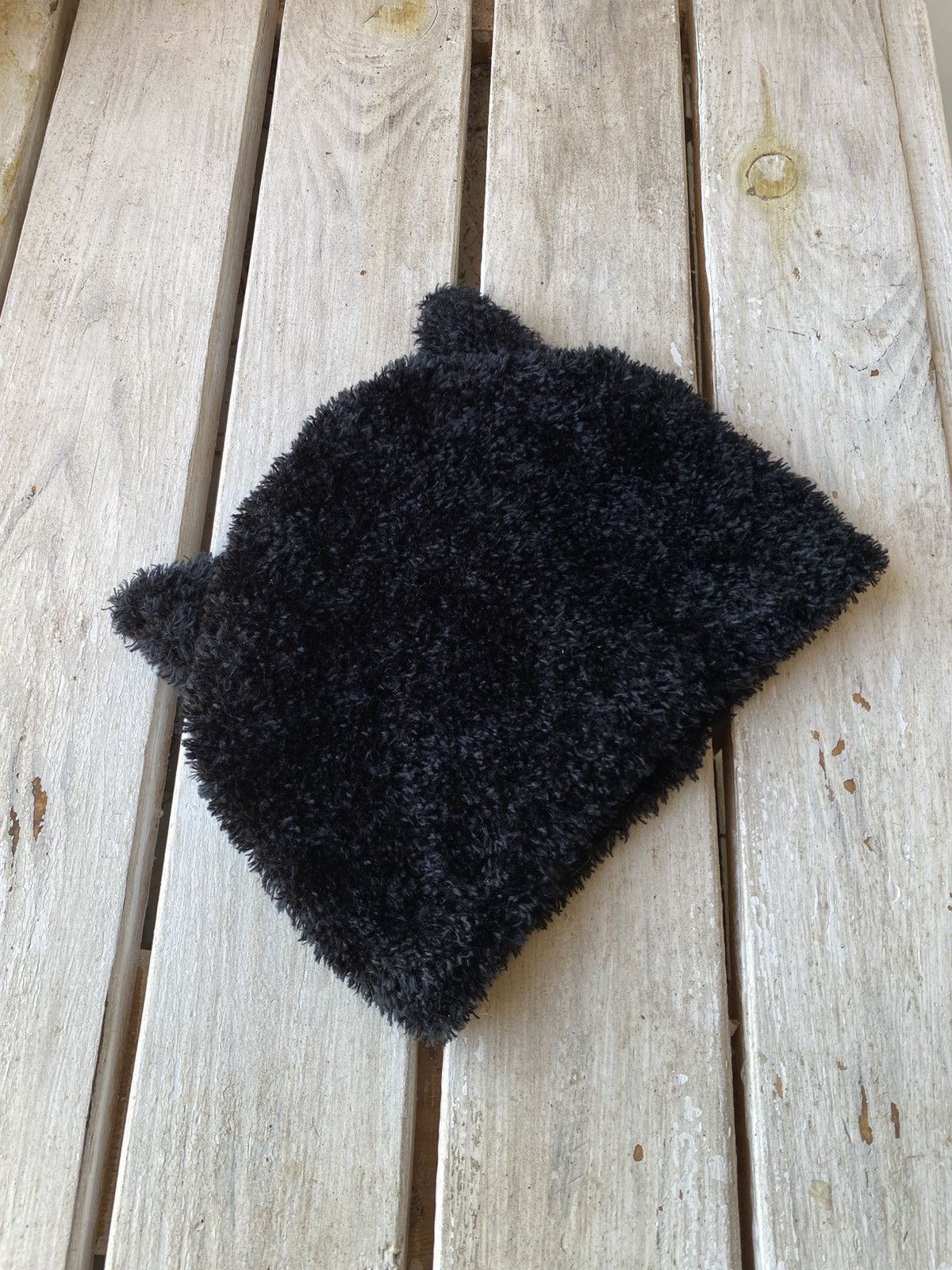 Hysteric Glamour × Japanese Brand Vintage fuzzy black mohair japanese ushanka hat avant garde Size ONE SIZE - 3 Thumbnail