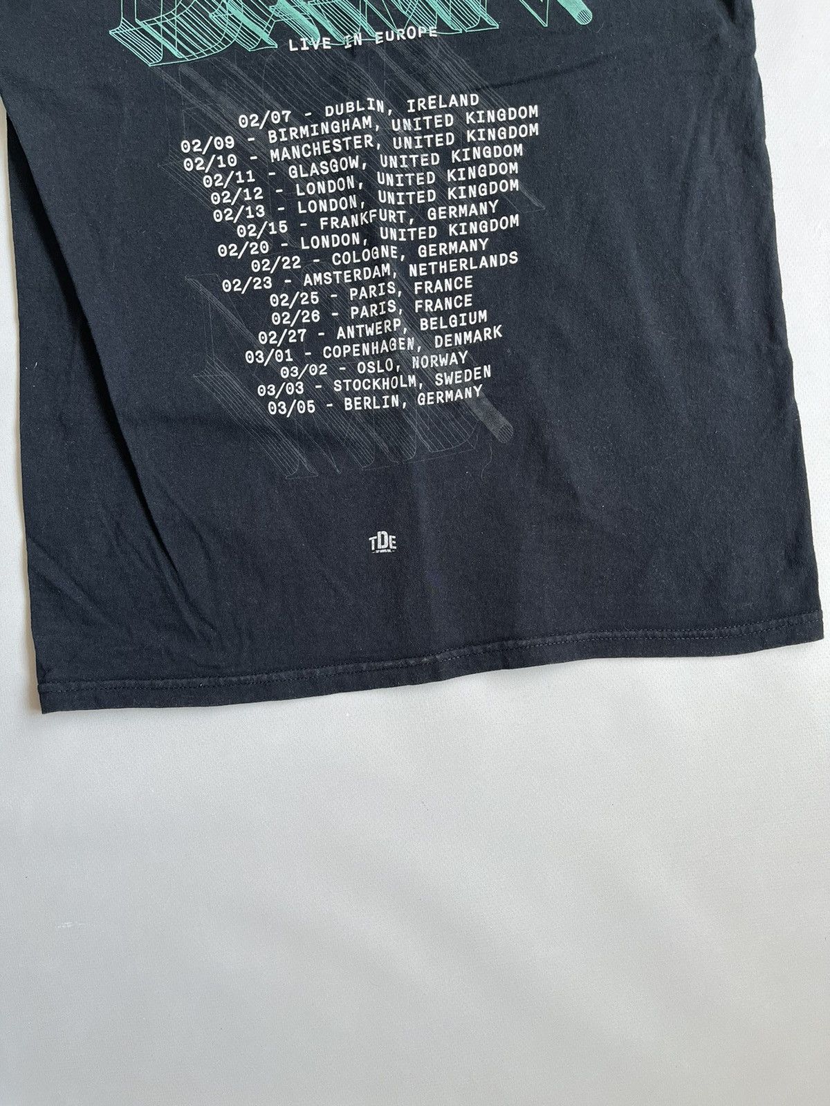 Other Kendrick Lamar DAMN TDE 2018 EU Tour Black T-shirt Size US S / EU 44-46 / 1 - 9 Thumbnail