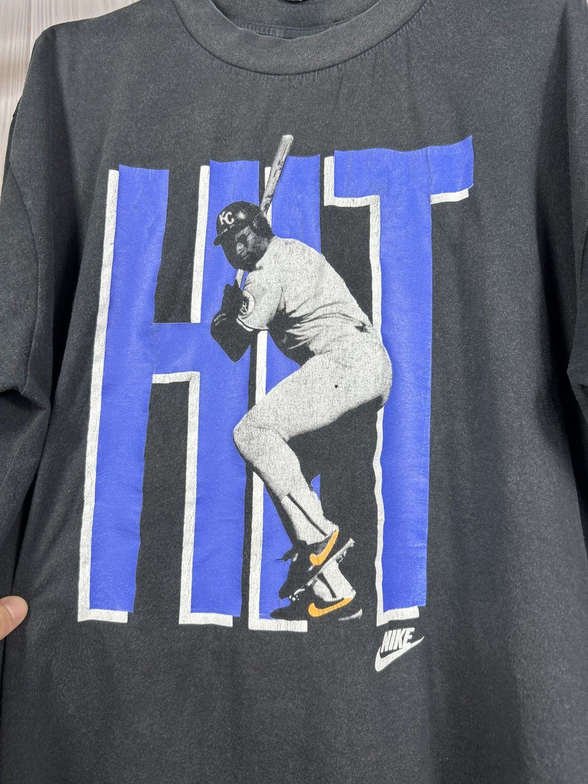 Nike Rare Vintage 80’s Nike Bo Jackson Hit & Run T-Shirt Size XL Size US XL / EU 56 / 4 - 6 Thumbnail