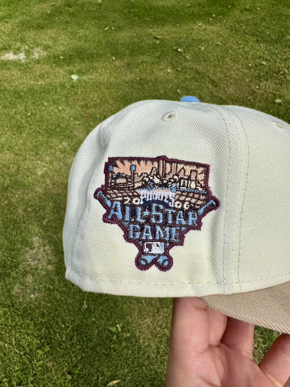 MLB × New Era Pittsburg Pirates Cream Sky Blue - SportsWorld165 - 7 1/4 Size ONE SIZE - 2 Thumbnail