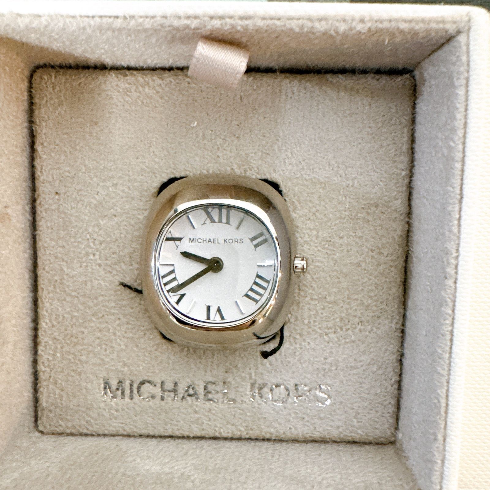 Michael Kors Michael Kors MK4873 Rylee Silver-Tone Ring Watch Size ONE SIZE - 1 Thumbnail