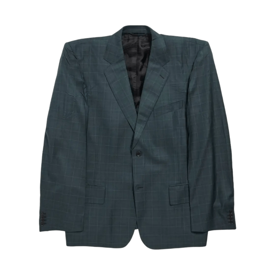 Balenciaga o1w1db11225 Boxy Jacket in Dark Green Size US S / EU 44-46 / 1 - 1 Thumbnail