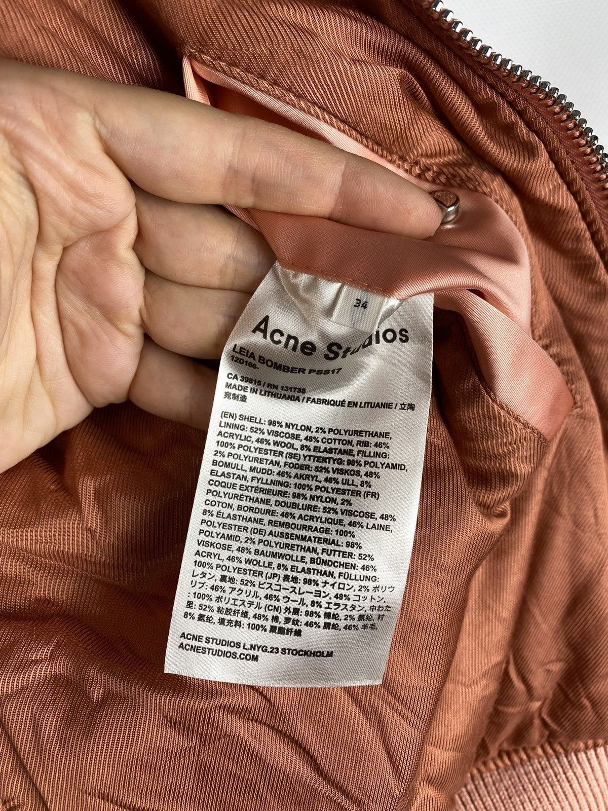 Acne Studios Acne Studios Leia Bomber PSS17 ladies jacket size 34 / Xs Size XXS / US 00 / IT 34 - 20 Thumbnail
