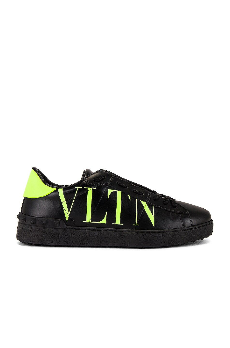 Valentino o1y0525 Logo Leather Low-Top Sneakers in Black Size US 6 / EU 39 - 1 Thumbnail