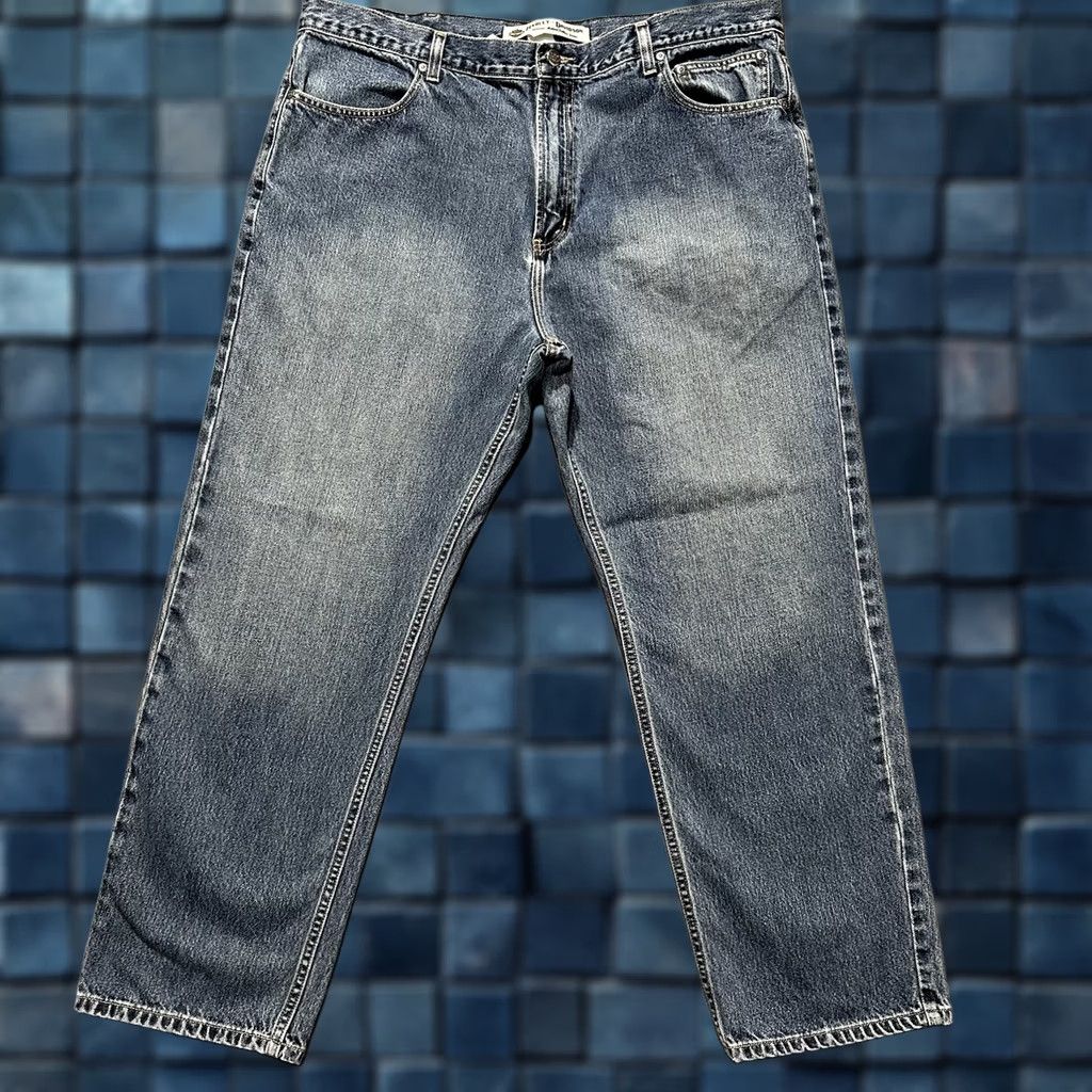 Harley Davidson Harley-Davidson Jeans Blue Denim Straight Genuine MotorClothes Motorcycle Mens 42x30 Size US 42 / EU 58 - 1 Thumbnail