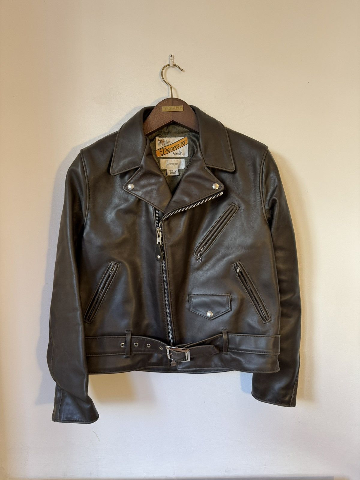 Aime leon dore schott ライダース　レザージャケット Aime leon dore schott ライダース レザージャケット - メルカリ