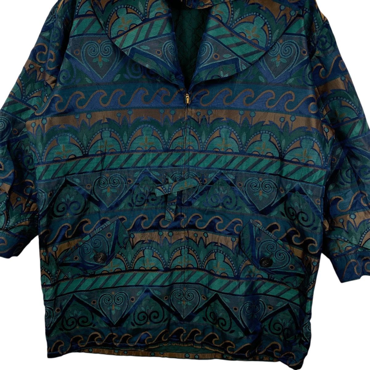 Dior Vintage CHRISTIAN DIOR SPORT Paris Floral Baroque Aztec AOP Size M / US 6-8 / IT 42-44 - 5 Thumbnail