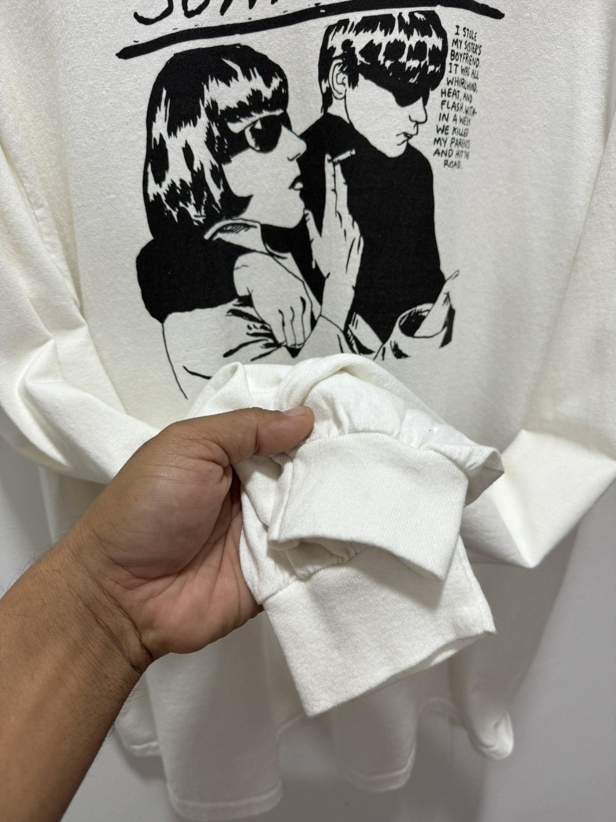 Band Tees Y2K SONIC YOUTH LONG SLEEVE BAND TEES Size US L / EU 52-54 / 3 - 7 Thumbnail