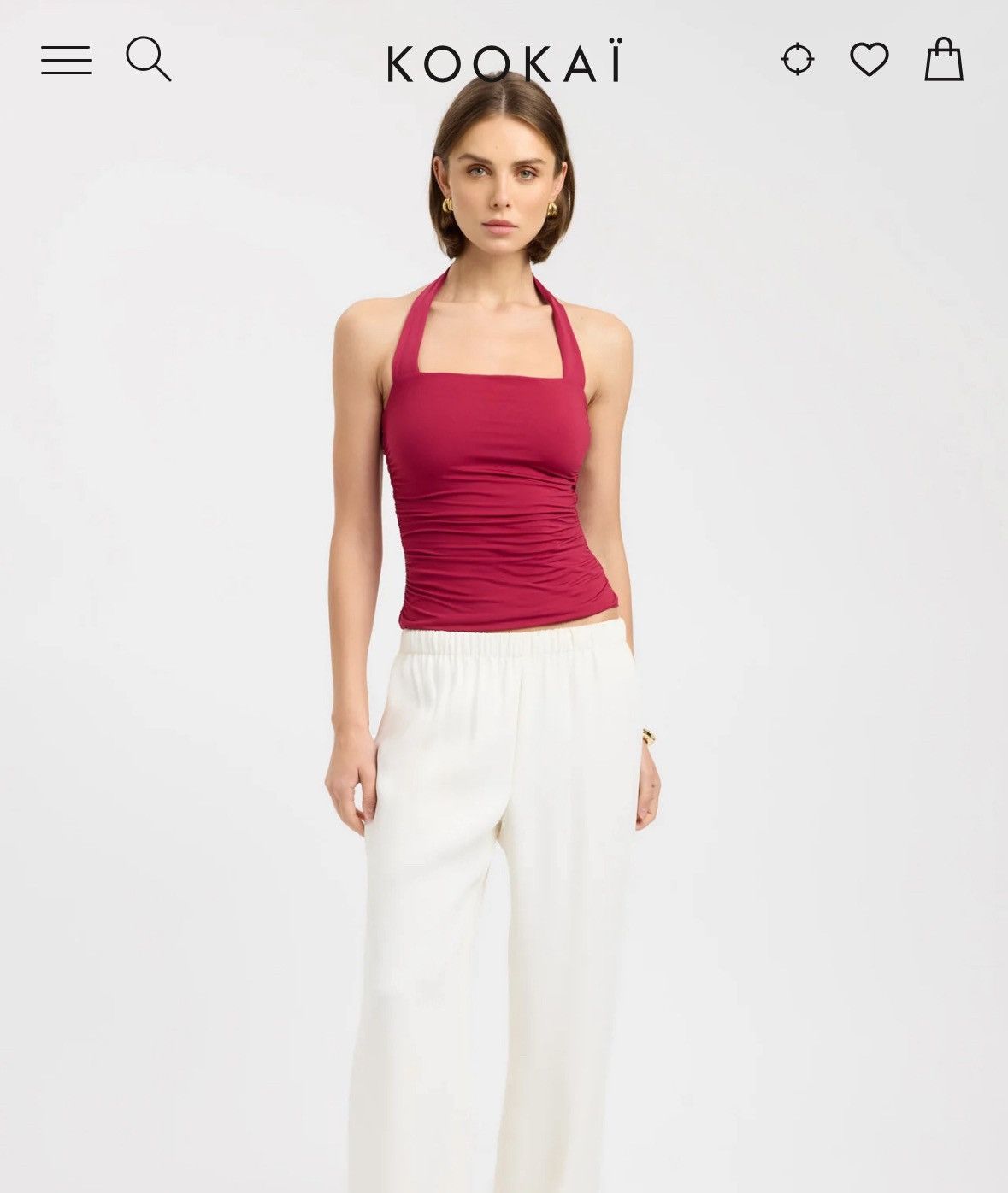 Other KOOKAI RED HALTER TOP🌟 Size S / US 4 / IT 40 - 1 Thumbnail