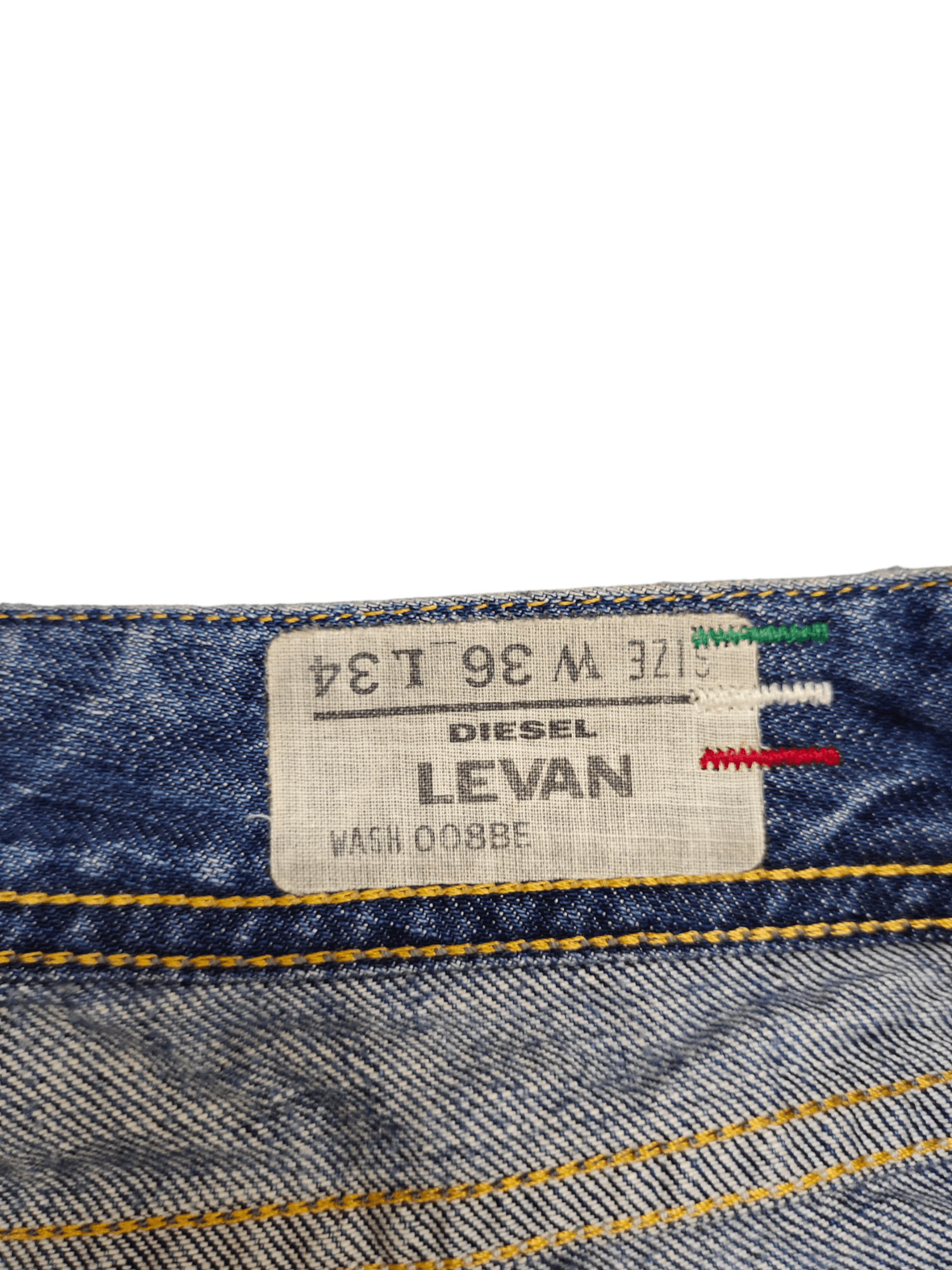 Diesel Baggy Jeans Diesel "Levan" D Logo Wide Leg Denim Y2k Jnco Size US 36 / EU 52 - 14 Thumbnail