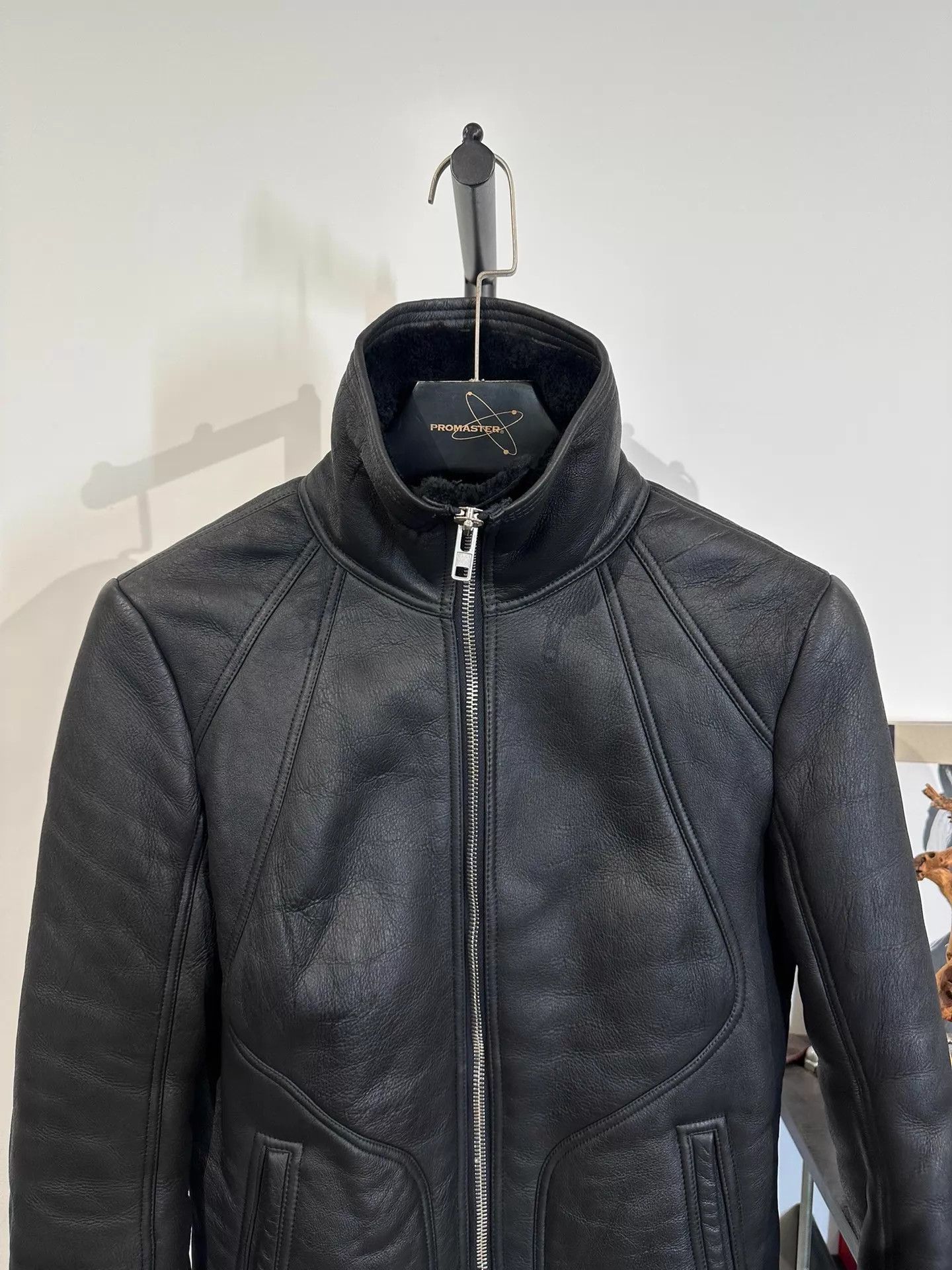 Rick Owens Rick Owens Fur Leather Stand Collar Jacket 46 Size US S / EU 44-46 / 1 - 6 Thumbnail