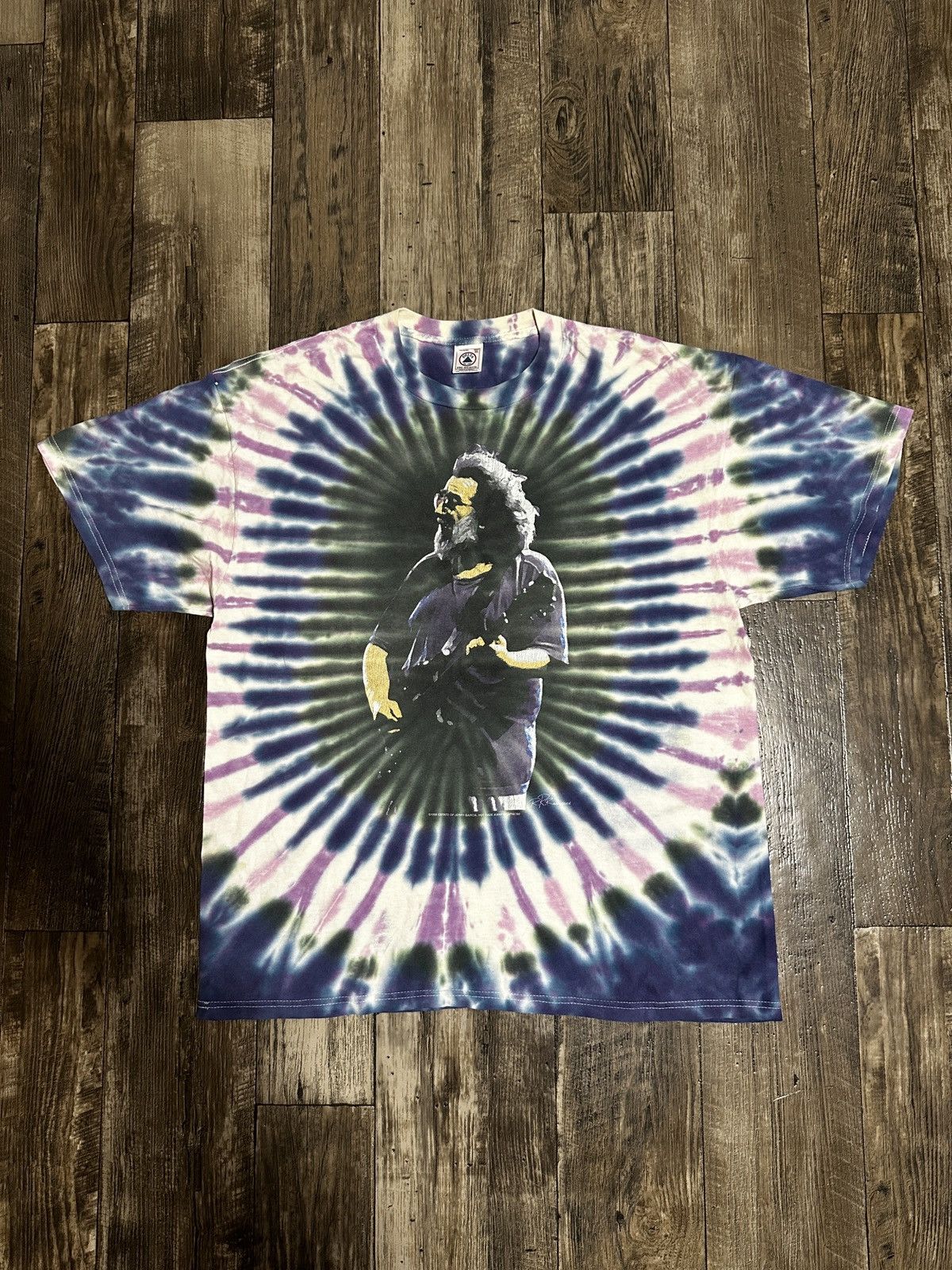 Vintage Vintage 1995 Grateful Dead Jerry Garcia Memorial Tee Size US XL / EU 56 / 4 - 2 Thumbnail