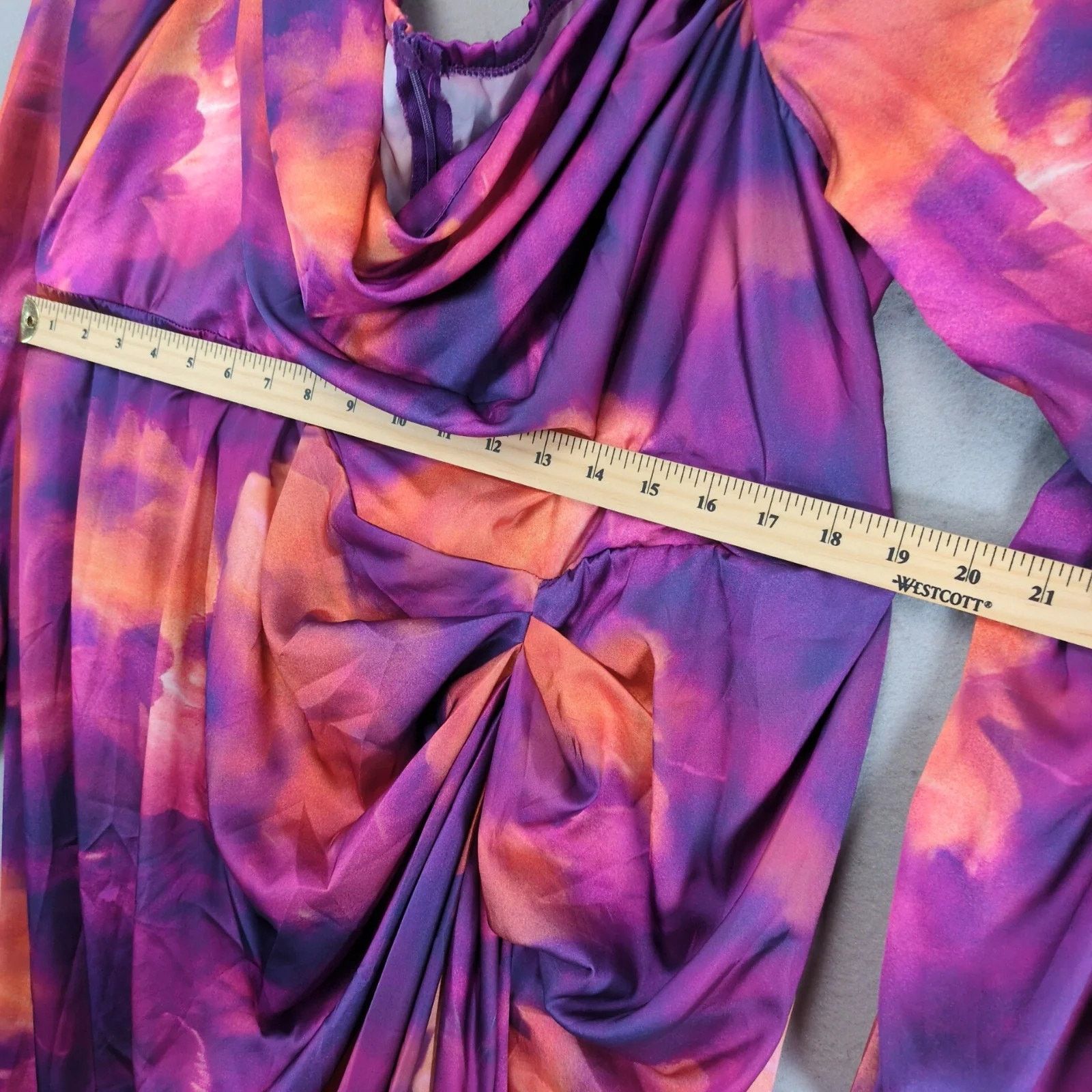 Shein NWT Shein Bae Elegant Satin Dress Plus Size 4XL Puff Sleeve Size 4XL / US 24-26 - 6 Thumbnail