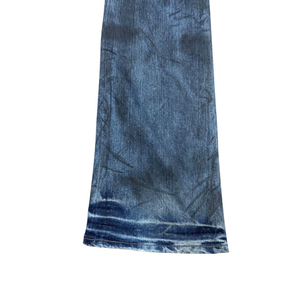 PPFM PPFM Distressed Denim Painted Airbrush Side Striped Jeans Size US 33 - 15 Thumbnail