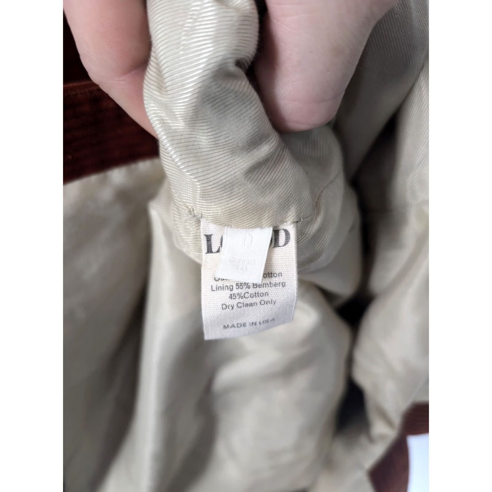 Vintage Lorod NYC Brown Corduroy D Ring Back Strap Dress Womens Pencil Knee Length Sleeveless Zip 0 Regular gBBri t9a Size XS / US 0-2 / IT 36-38 - 6 Thumbnail