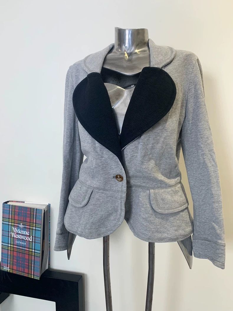 Vivienne Westwood Vivienne Westwood size3 Gray cotton love suit jacket Size M / US 6-8 / IT 42-44 - 3 Thumbnail