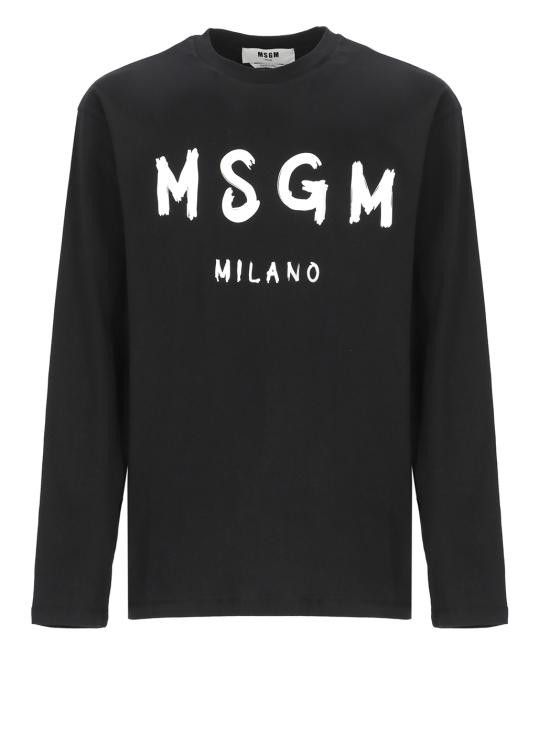 MSGM MSGM Men T-Shirts 2000MM511 20000299 Black Size US L / EU 52-54 / 3 - 1 Thumbnail