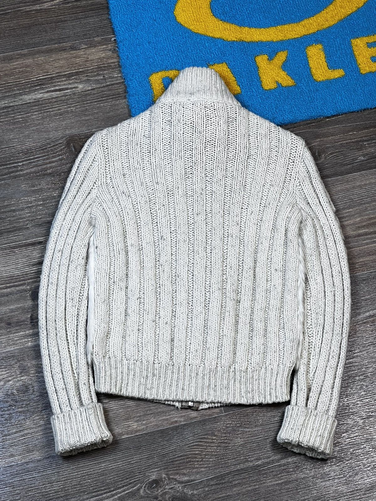 Prada Vintage 2006 Prada Full Zip Knit Goat Fur Sweater Jakcet Size S / US 4 / IT 40 - 8 Thumbnail