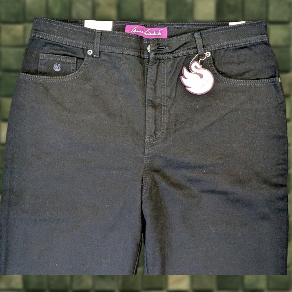 Gloria Vanderbilt VINTAGE Gloria Vanderbilt Amanda Classic Fit 14P Petite Stretch Short Womens Jeans Size 36" / US 14 / IT 50 - 1 Thumbnail