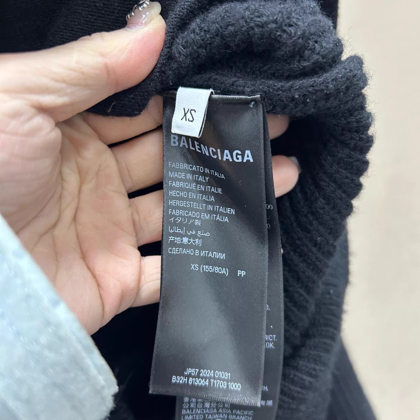 Balenciaga Balenciaga 25 Logo Ribbed Cardigan Sweater XS Size XS / US 0-2 / IT 36-38 - 5 Thumbnail