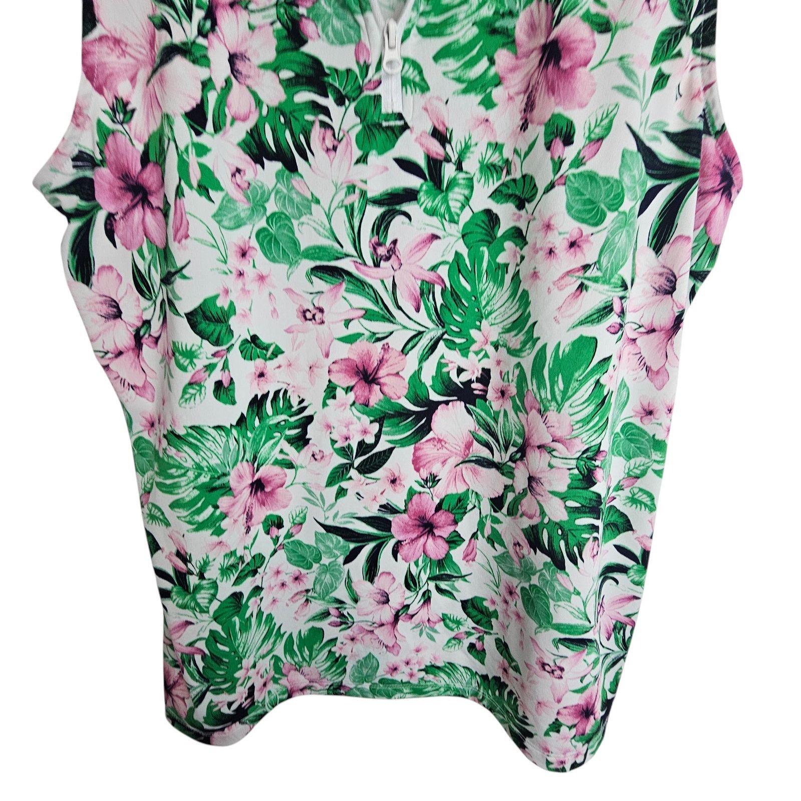 Tommy Bahama Tommy Bahama Womens Golf Polo Sz M Floral Hawaiian Tropical Size M / US 6-8 / IT 42-44 - 3 Thumbnail