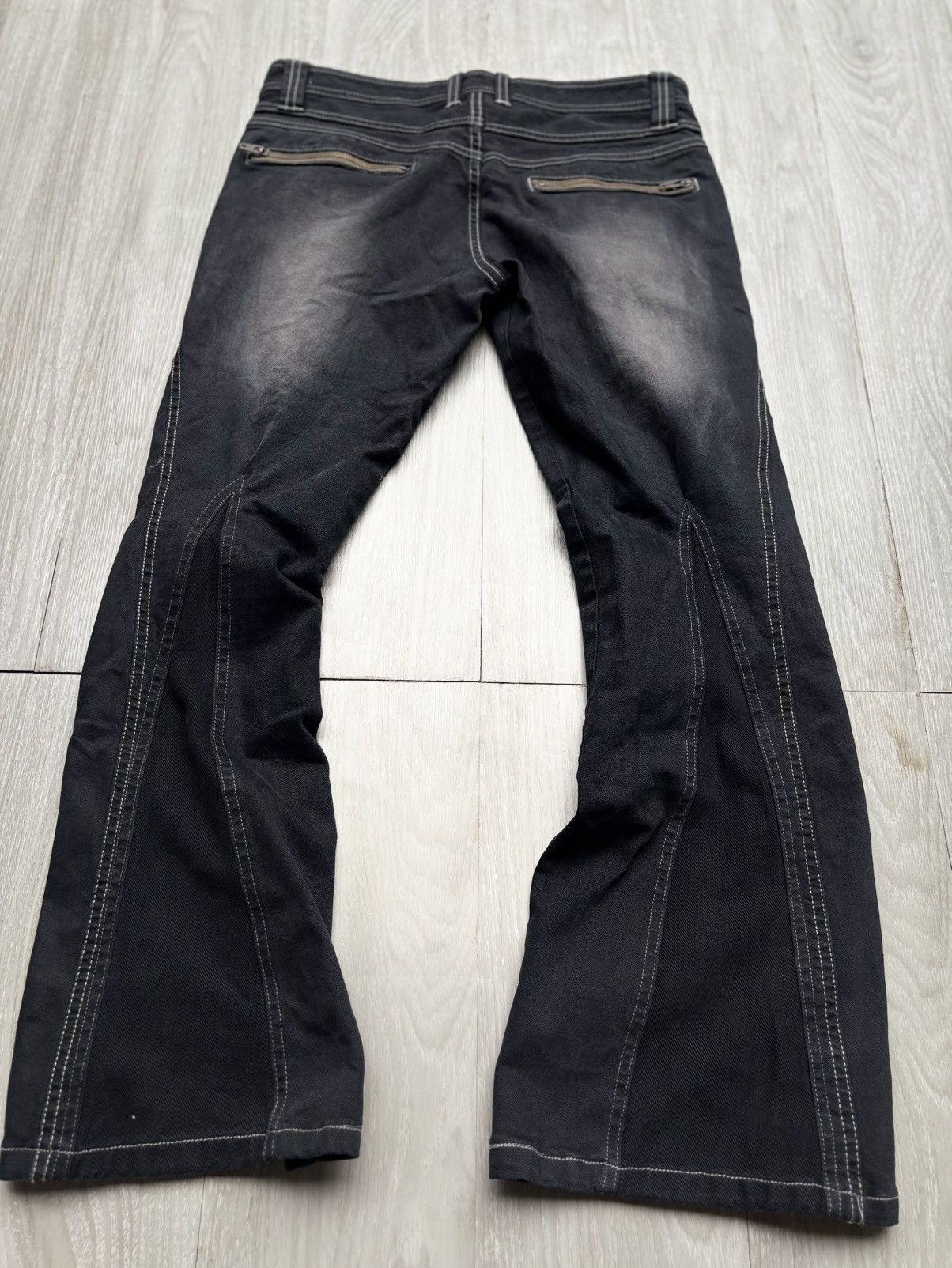 Japanese Brand Schlussel lace up flare jeans Size US 26 / EU 42 - 5 Thumbnail