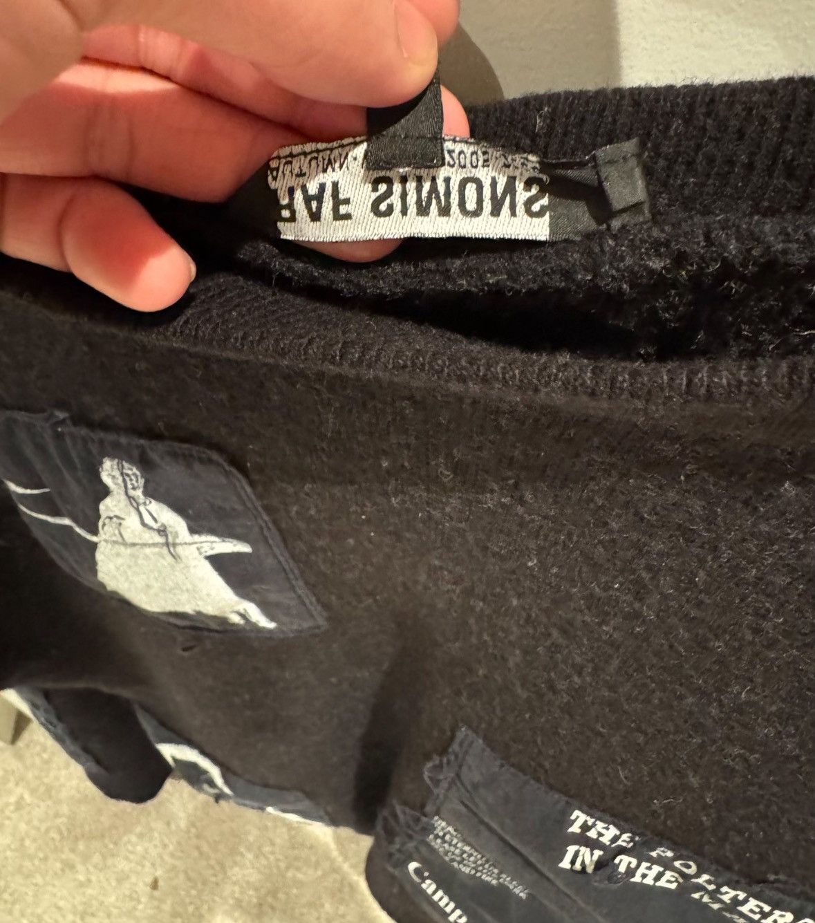 Raf Simons Raf Simons Archive 05AW patch sweater-2505 Size US S / EU 44-46 / 1 - 5 Thumbnail