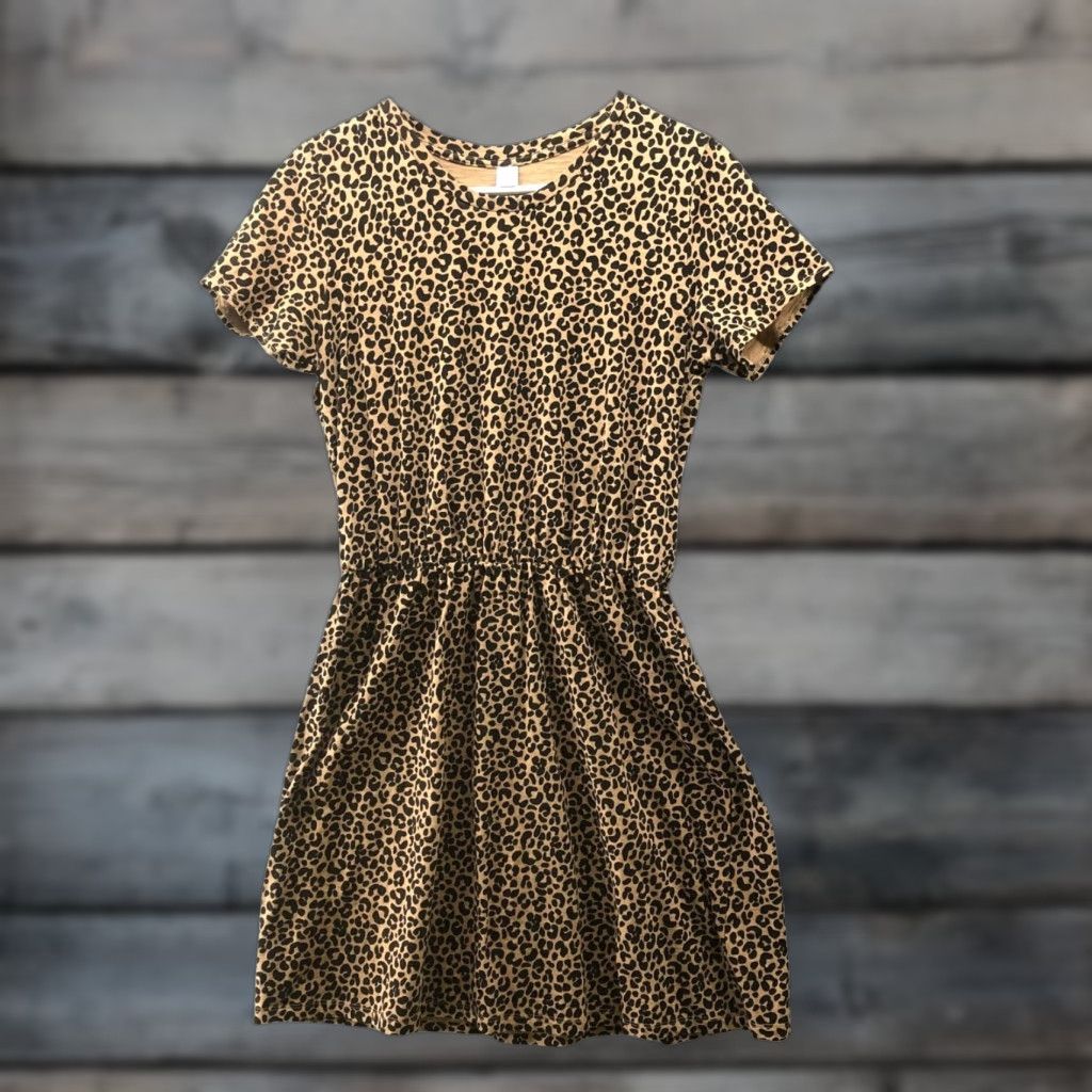 Old Navy Old Navy Leopard Print T Shirt Dress Womens M Short Sleeve A-Line Mini Crewneck Dress Size M / US 6-8 / IT 42-44 - 1 Thumbnail