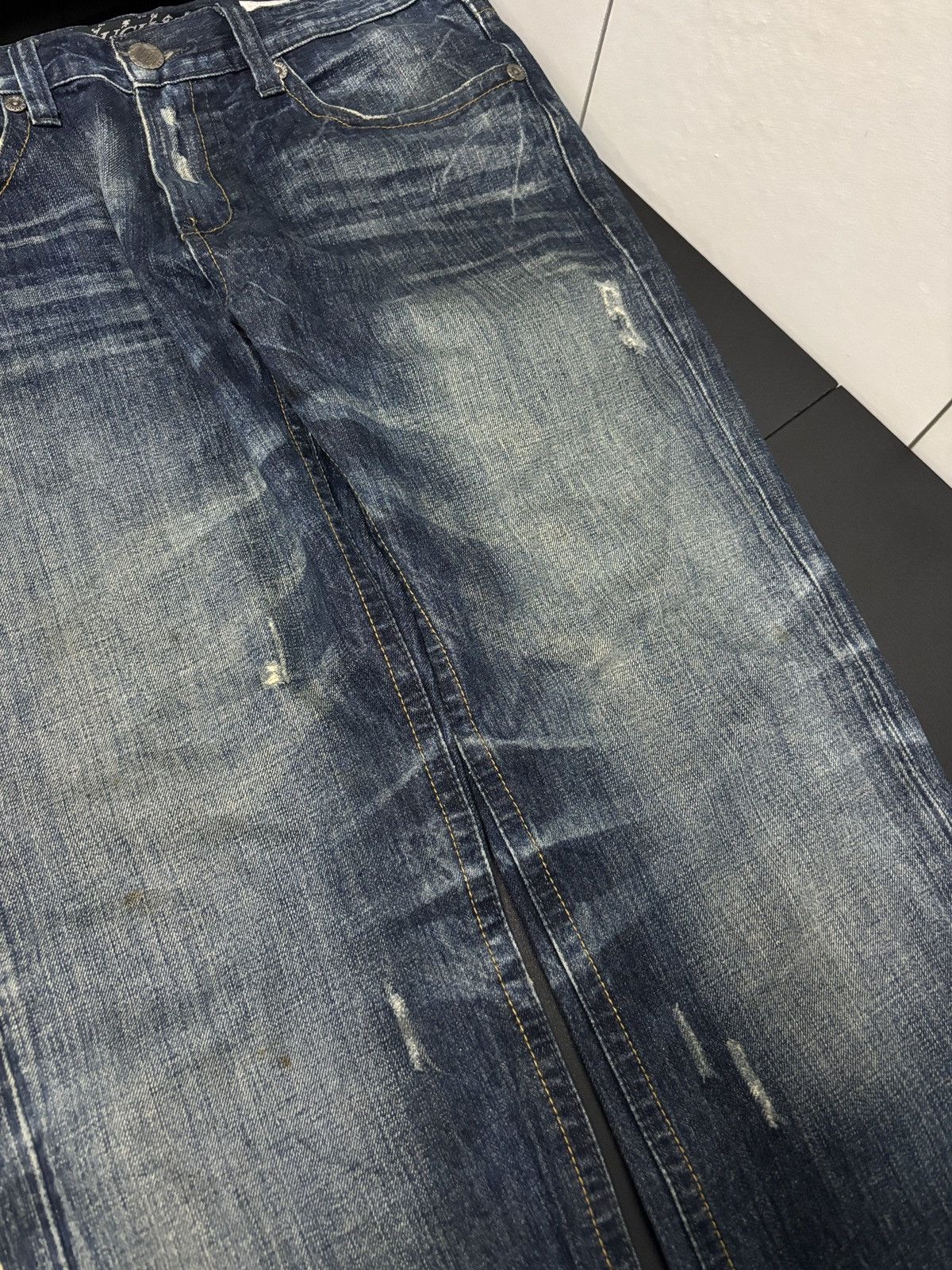 BUCKAROO Buckaroo Jeans Flare Distressed Denim Jeans Size US 36 / EU 52 - 5 Thumbnail