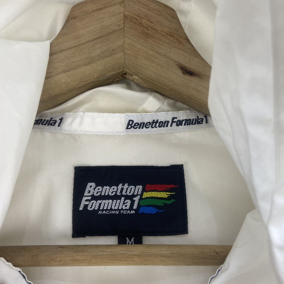 Benetton Vintage Benetton Formula 1 Racing Team Zipper Jacket Sweater Size US S / EU 44-46 / 1 - 22 Thumbnail
