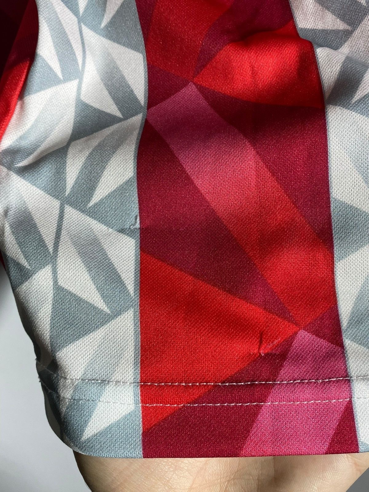 Vintage 🔥 90s LOTTO CALCIO ITALIA GEOMETRIC JERSEY AC MILAN VIBES Size US XS / EU 42 / 0 - 12 Thumbnail