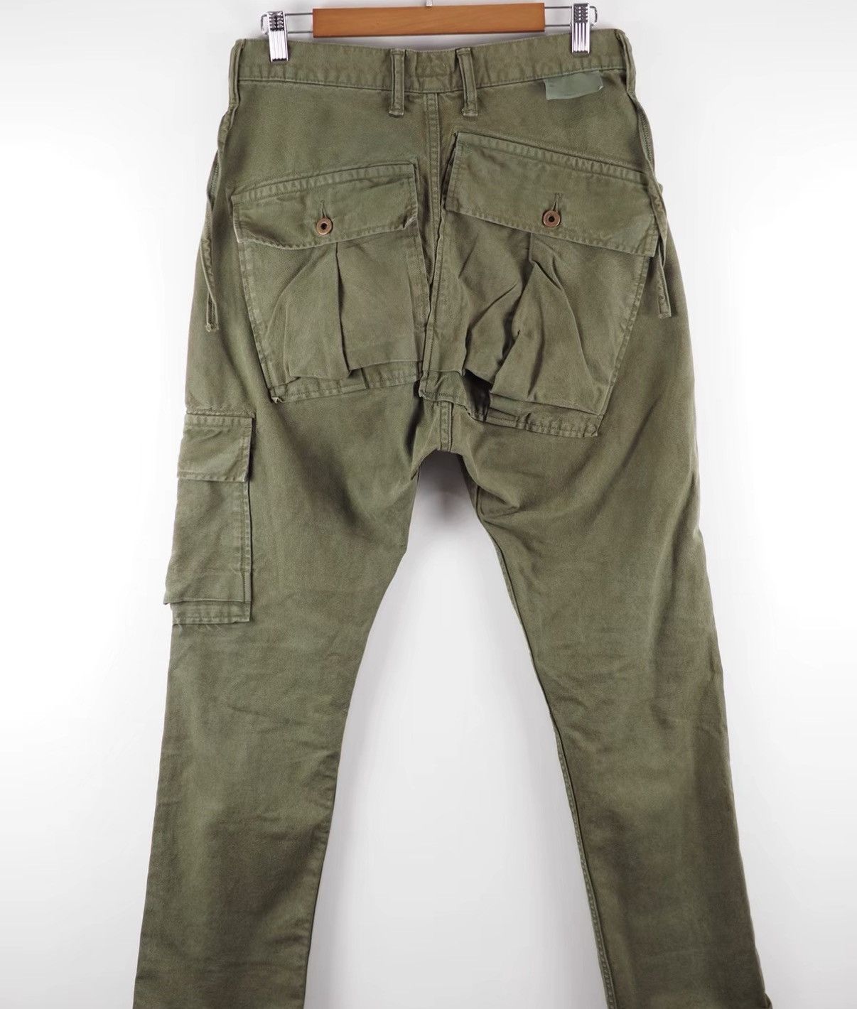Kapital Kapital Olive Green Strap Cargo Pants J16 Size US 34 / EU 50 - 2 Thumbnail