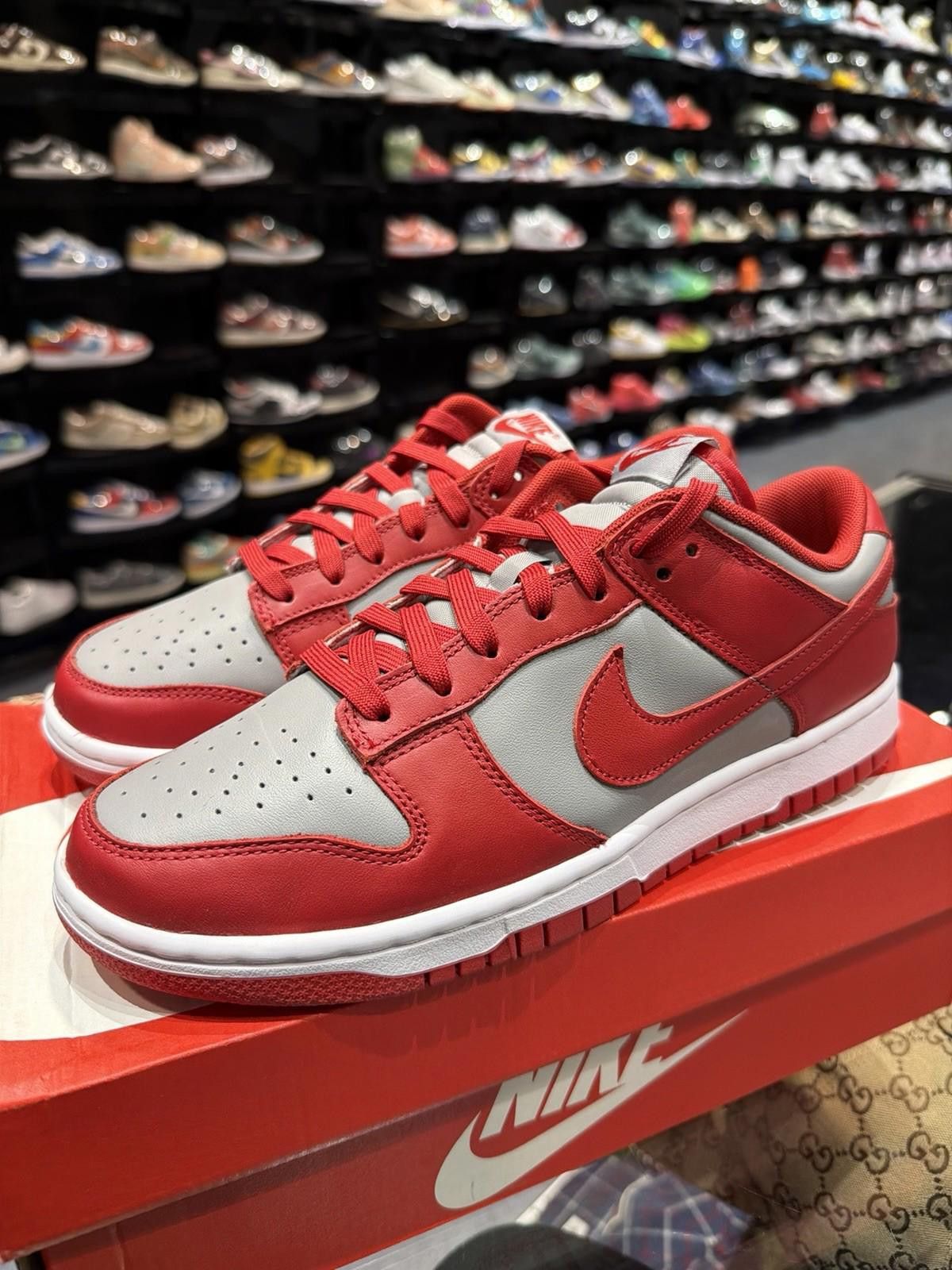 Nike Nike Dunk Low UNLV University Red Gray Men's Size 8.5 Size US 8.5 / EU 41-42 - 3 Thumbnail