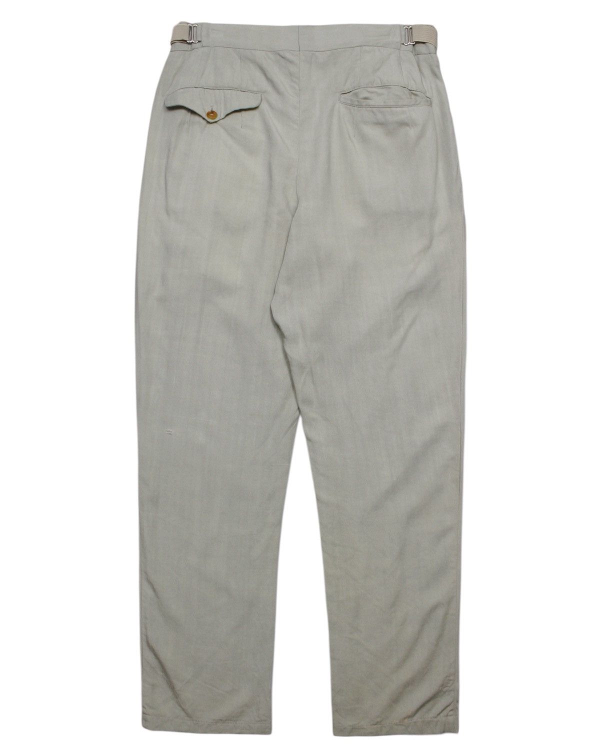 Yohji Yamamoto SS1999 YOHJI YAMAMOTO POUR HOMME MINT GREEN PLEATED TROUSERS Size US 31 - 3 Thumbnail