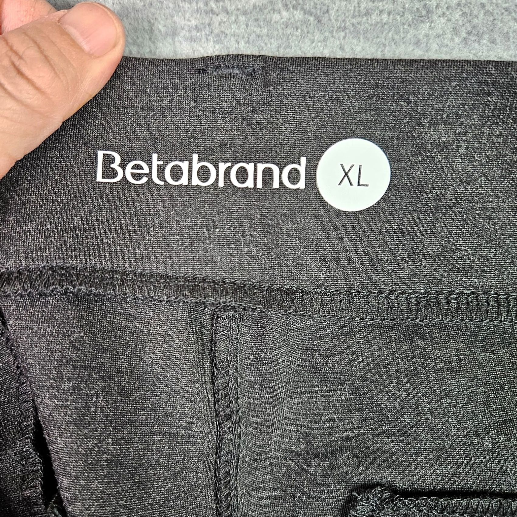 Vintage Betabrand Pants Women XL Black Bootcut Stretch Work Career Pull on Size 40" / US 18 - 5 Thumbnail