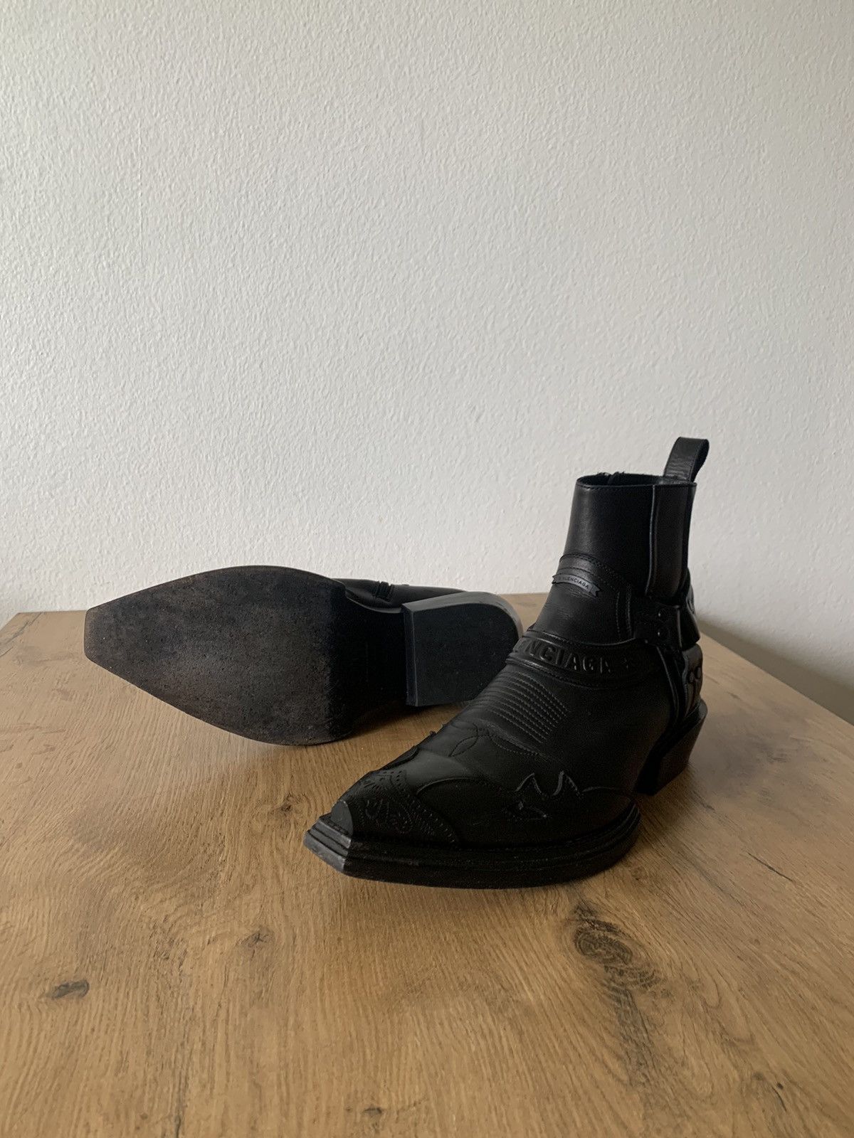 Balenciaga Balenciaga Harness Santiag Boots All Black Size US 9 / EU 42 - 6 Thumbnail