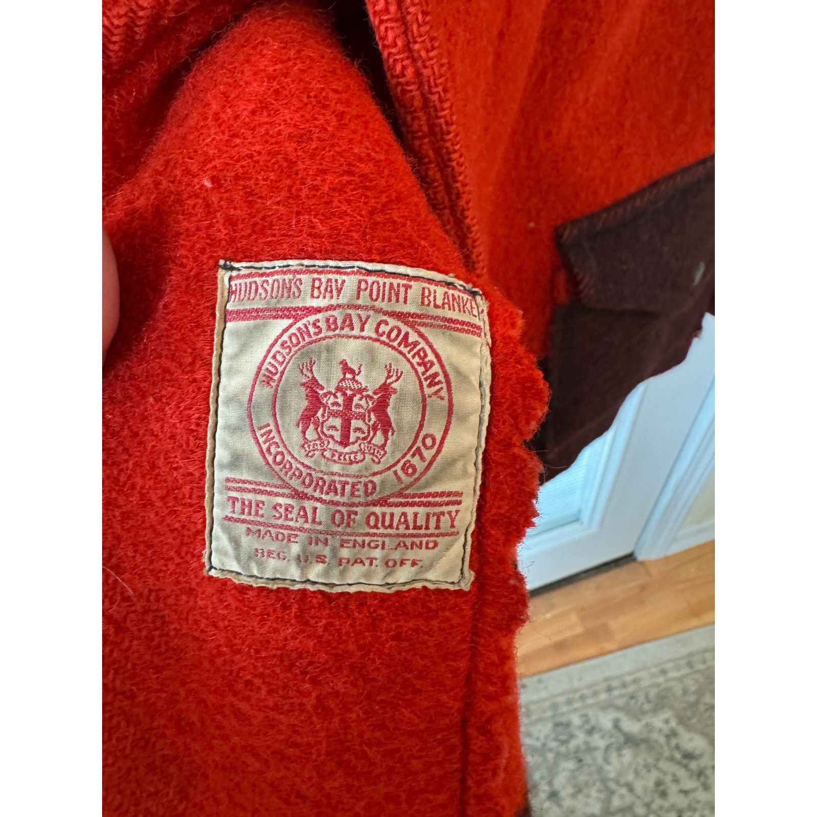 Hudsons Bay Vintage 1940s Hudson's Bay point blanket wool jacket S/XS Size US XS / EU 42 / 0 - 13 Thumbnail