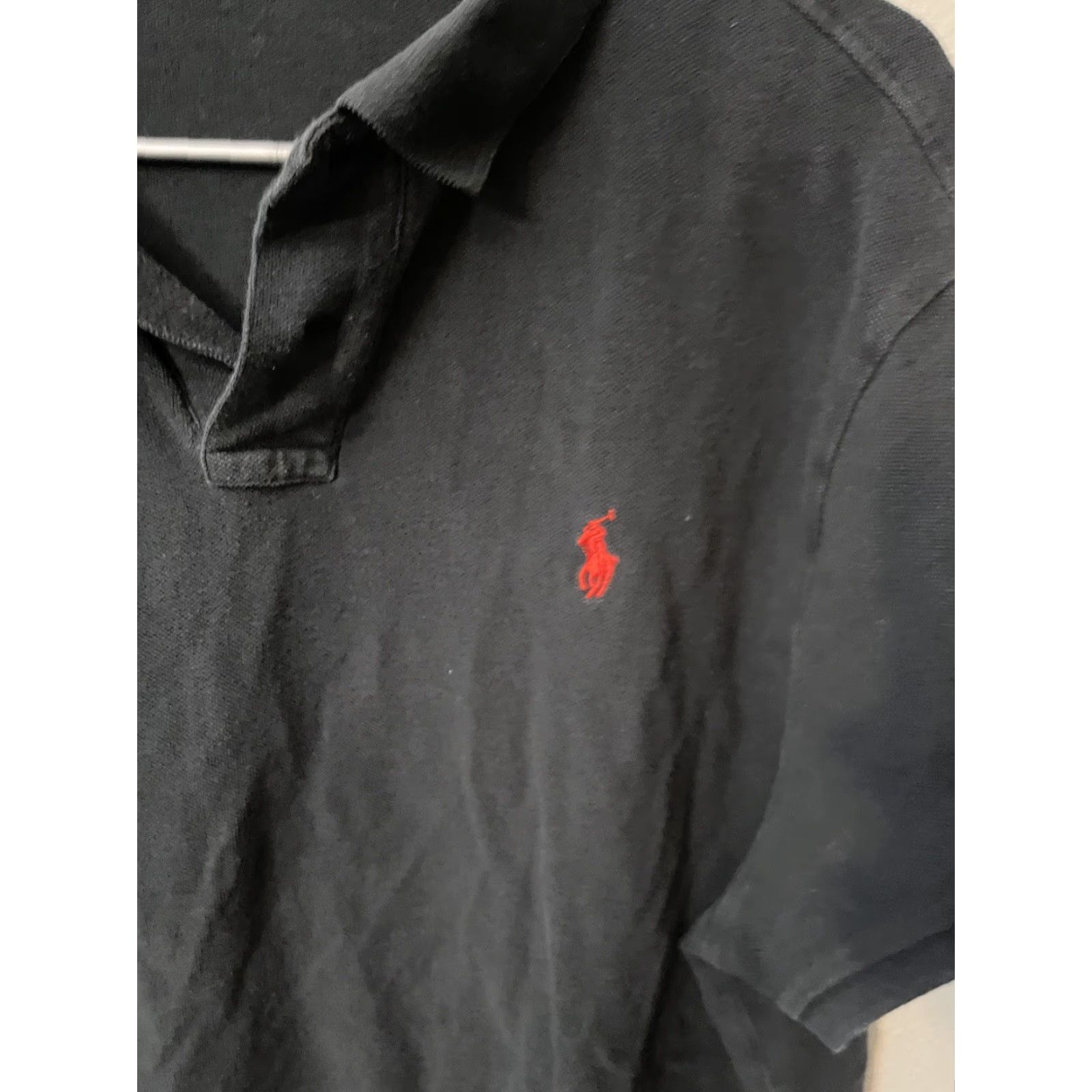 Polo Ralph Lauren Polo Ralph Lauren Custom Fit Shirt Adult 2XL Black Short Sleeve Cotton Logo Embroidered Slim Button Collared Mens Size US XXL / EU 58 / 5 - 4 Thumbnail