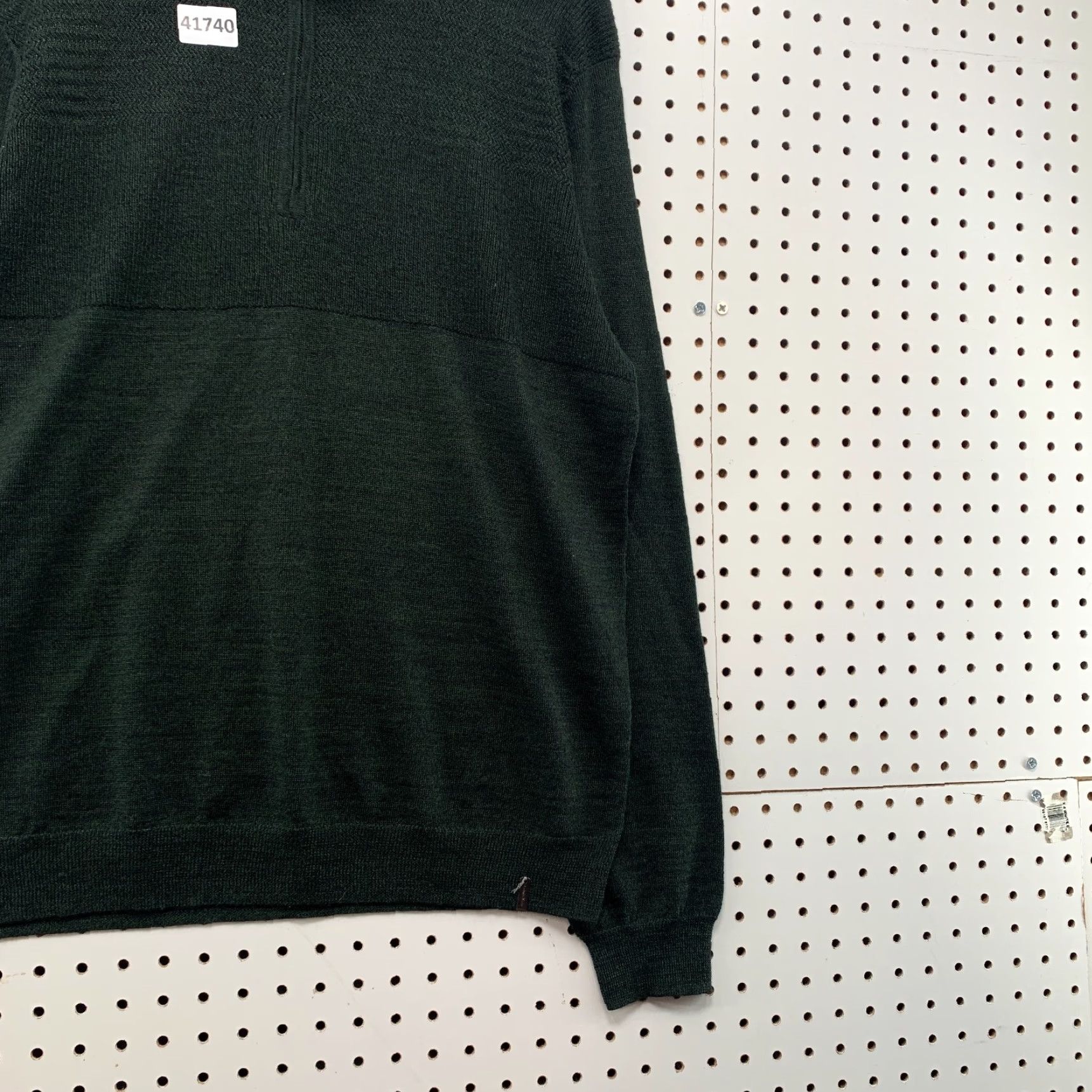 Calvin Klein VINTAGE Calvin Klein Sweater Mens Large 1/4 Zip Wool Blend Dark Green Casual Fall Winter Pullover Size US L / EU 52-54 / 3 - 7 Thumbnail