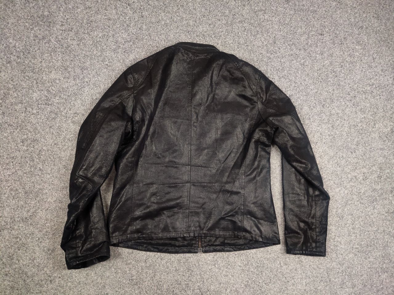 Uniqlo Uniqlo Synthetic Leather Biker Zip Black Mens Jacket Size US L / EU 52-54 / 3 - 14 Thumbnail