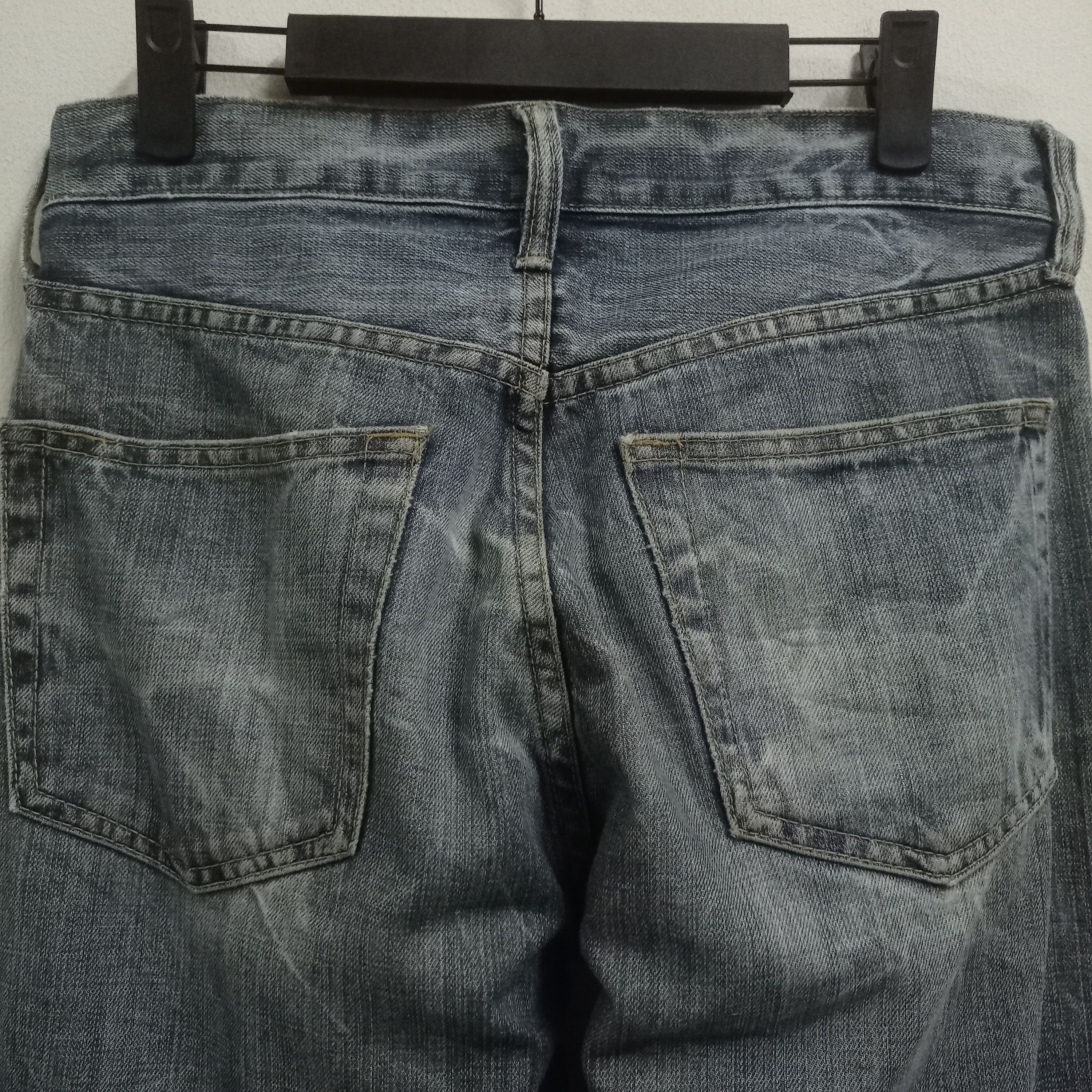 Japanese Brand Vintage Japanese Brand Distressed Straight Loose Jeans Size US 29 - 7 Thumbnail