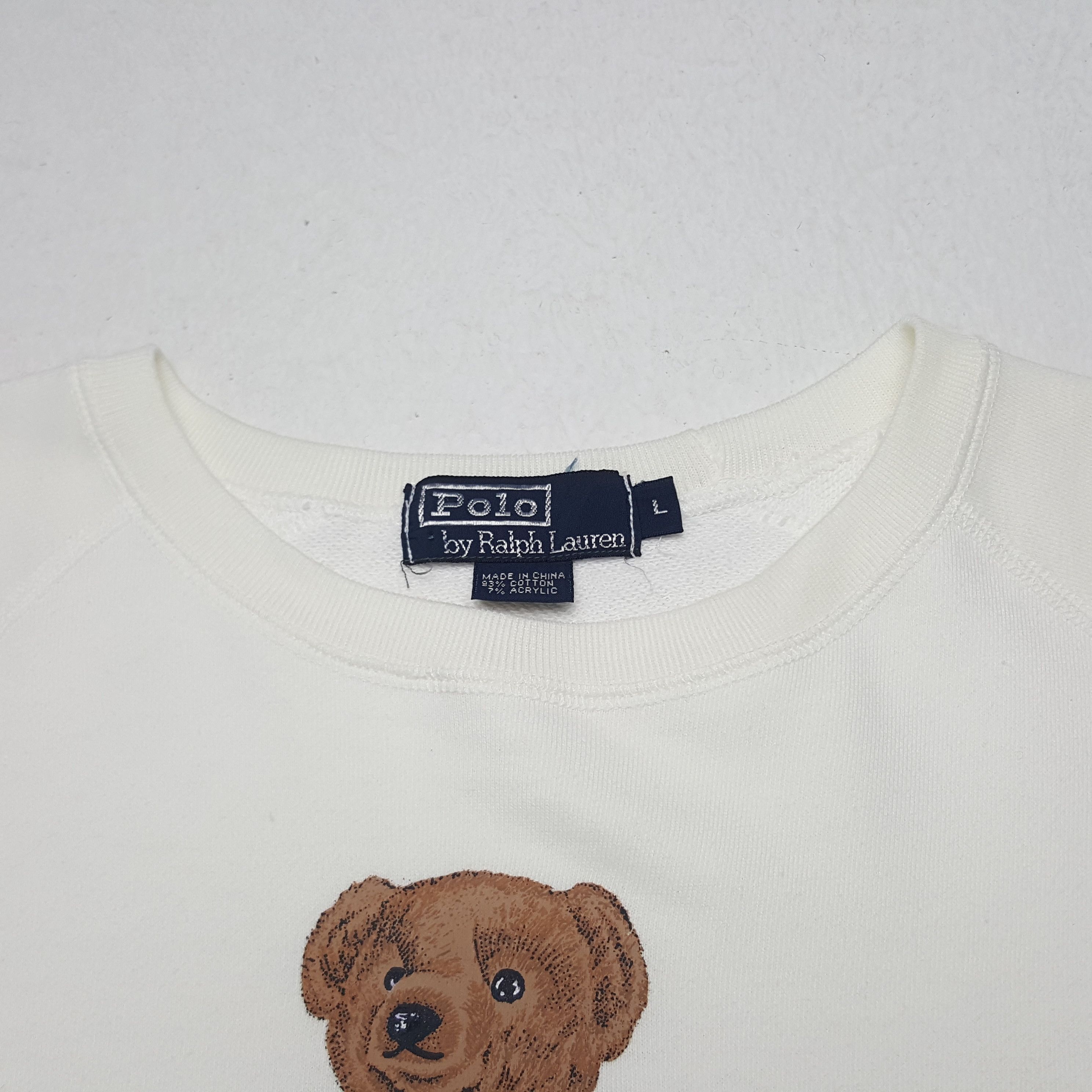 Polo Ralph Lauren × Vintage Vintage Polo Bear By Ralph Lauren Sweatshirt Size US M / EU 48-50 / 2 - 4 Thumbnail