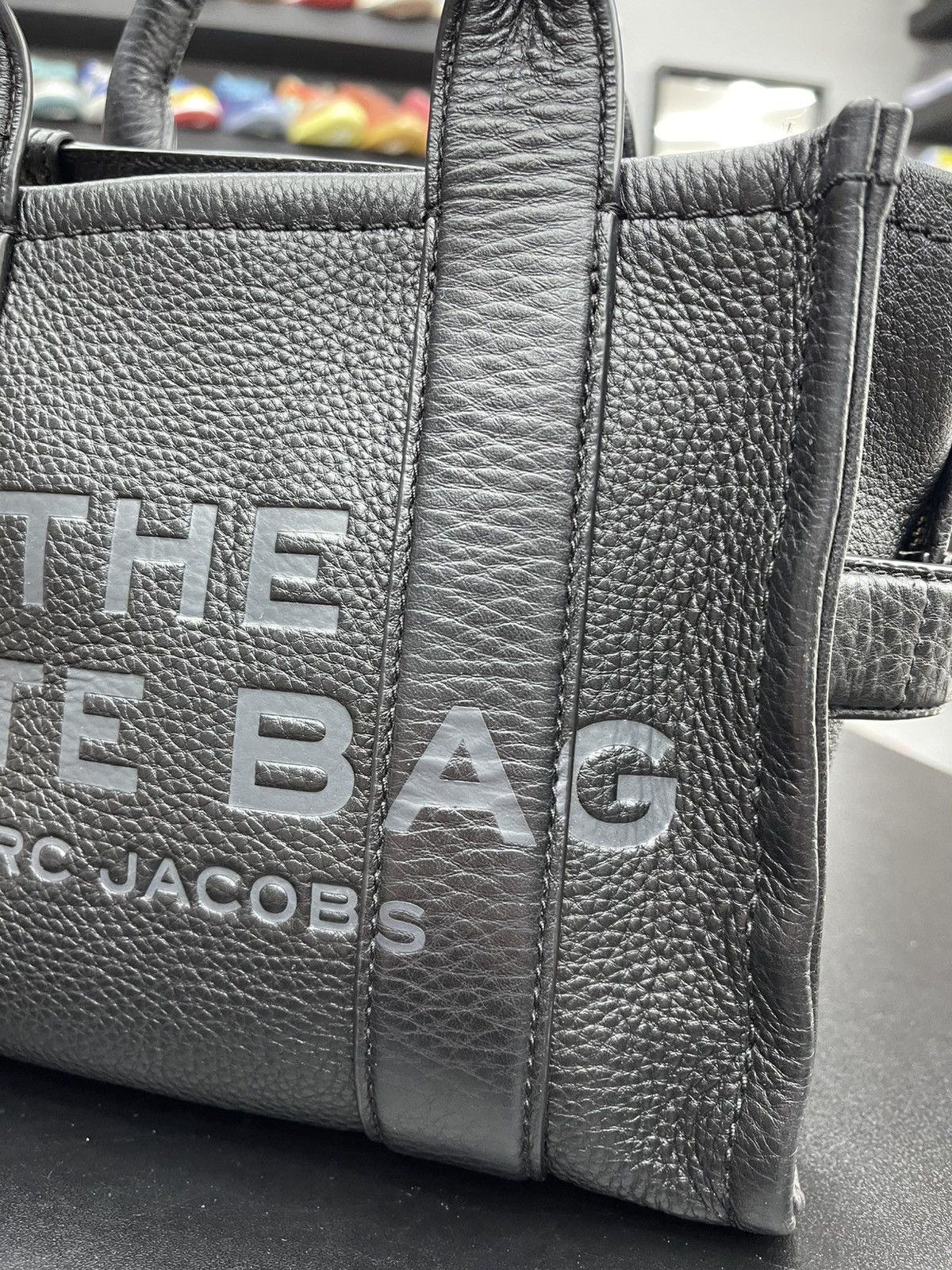 Marc Jacobs Marc Jacobs The Small Leather Tote Bag Black Size ONE SIZE - 3 Thumbnail